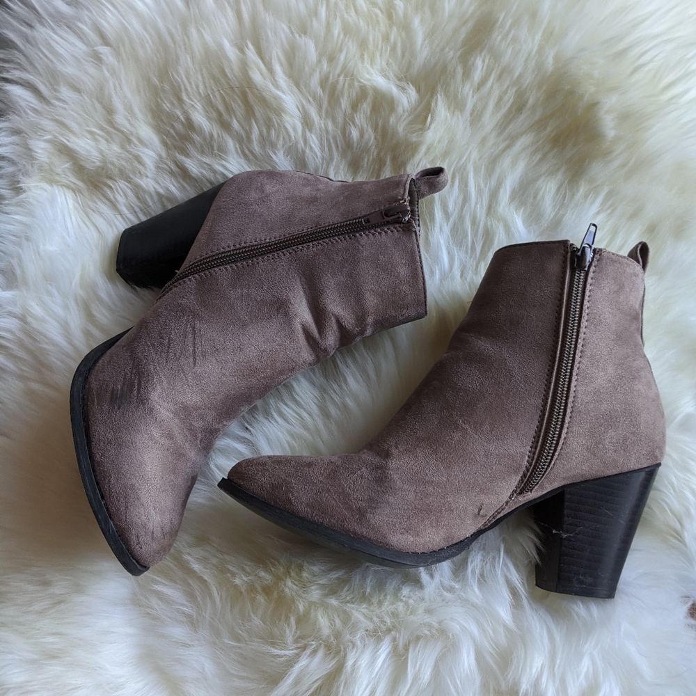 Tan Booties - Picture 2 of 3